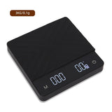 Digital Drip Coffee Scale with Timer 3kg 5kg Touch Electronic Scale Heat Insulation Pad 0.1 USB Kitchen Weight for Bake Hardware