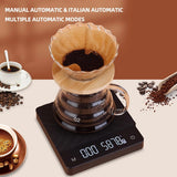 Digital Drip Coffee Scale with Timer 3kg 5kg Touch Electronic Scale Heat Insulation Pad 0.1 USB Kitchen Weight for Bake Hardware