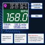 Digital GPS Speedometer 52mm 12V 24V TFT Screen Trip ODO Mph Knot Km/h GPS Antenna For Motor Boat Car RV Speed Meter