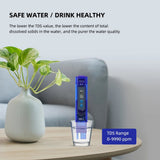 Digital TDS Meter Professional 0-9990ppm Water Quality Tester Drinking Aquarium Pool Filter Meter Total Dissolved Solids Monitor
