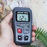 Digital Wood Moisture Meter Professional 0~99.9% Timber Hygrometer Portable Tool LCD Display Handheld Timber Damp Detector EMT01