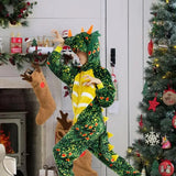 Dinosaur Adult Pajamas Adults Sleepwear Childlike Hoodied Sleepwear Cosplay Accessories For Home Leisure Festival Parade