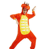 Dinosaur Adult Pajamas Adults Sleepwear Childlike Hoodied Sleepwear Cosplay Accessories For Home Leisure Festival Parade