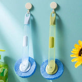 Dish Cleaning Brush Kitchen Dish Brush With Detergent Dispenser Suspension Design Dish Soap Refill Dishwashing Brush