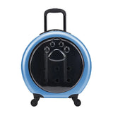 Dog Cat Trolley Suitcase Luggage with Wheels Carrying Transparent Suitcase Breathable Pet Cat Carrier Backpack Pet Stroller
