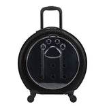 Dog Cat Trolley Suitcase Luggage with Wheels Carrying Transparent Suitcase Breathable Pet Cat Carrier Backpack Pet Stroller