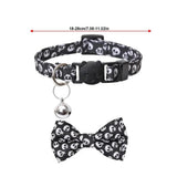 Dog Collar With Bowtie Spooky Pumpkin Spider BowTie Collars For Pets Dogs Apparel Accessories For Photography Wedding Home