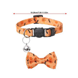 Dog Collar With Bowtie Spooky Pumpkin Spider BowTie Collars For Pets Dogs Apparel Accessories For Photography Wedding Home