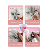 Dog Ear Eye Wash Pads 120PCS Dog Cat Face Wash Pads Gentle Wipes Pet Supplies For Paws For Hiking Traveling Home Pet Shelter Pet