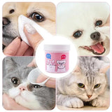 Dog Ear Eye Wash Pads 120PCS Dog Cat Face Wash Pads Gentle Wipes Pet Supplies For Paws For Hiking Traveling Home Pet Shelter Pet