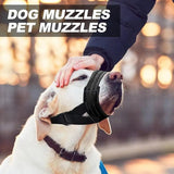 Dog Muzzles Unwanted Chewing Prevent Dogs Mouth Muzzles Night Reflective Large Dogs Training Supplies For Home Outdoor Playing