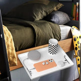 Dorm Bedside Table Clamp On Shelf Bedside Tray Bedside Storage Tray Clip On Nightstand Organizer Nightstand Shelf Loft Bed