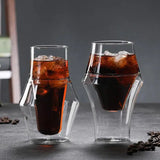 Double Glass Coffee Mug Clear Single Lip Insulated Glass Cup Hot Drink Cafe Mugs Insulated Wine Glass For Coffee Tea Whiskey