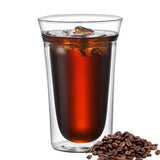 Double Glass Coffee Mug Minimalistic Glass Double-Wall Drinking Mug Durable Insulated Wine Glass For Coffee Tea Whiskey