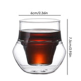 Double Glass Coffee Mug Minimalistic Glass Double-Wall Drinking Mug Durable Insulated Wine Glass For Coffee Tea Whiskey