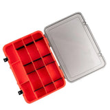 Double Layer Fishing Lure Boxes Bait Storage Box Fishing Tackle Box Plastic Waterproof Fly Fishing Tool Box Orange