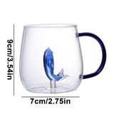 Drinking Glasses 3D Mug With Cute Animal Inside Transparent Space Saving Cute Animal Inside Cup For Coffee Beer Whiskey Water