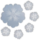 Dropping Glue Mold Flower Coaster Mold Set Crystal DIY Mirror Resin Petal Fruit Tray Silicone Mold