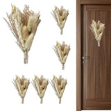 Dry Flower Decor Dried Mini Flowers Decor Reusable Natural Reed Grass Decor Bouquet Boho Wedding Decorations For Birthday Cake