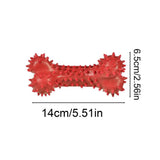 Durable Dog Chew Toys Natural Non-Toxic Anti-bite Puppy Spiky Bone Toy For Small Medium Large Dogs Pet Chew Bone Toy Stick