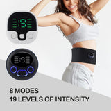 EMS Abdominal Gym Belt Fat Burner Loss Weight Body Slimming Shaping Massage Equipment Vibration Muscle Stimulator Waist Band