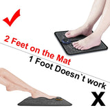 EMS Pulse Electric Foot Massager Foot Therapy Machine Foot Pad Intelligent Acupuncture Foot Massage Pad Mat Muscle Stimulation