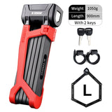 ETOOK Bicycle Lock Heavt Duty Anti-Theft Folding Mountain Bike Lock Alloy Steel Anti-Hydraulic Shear Scooter Motorcycle Lock