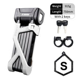 ETOOK Bicycle Lock Heavt Duty Anti-Theft Folding Mountain Bike Lock Alloy Steel Anti-Hydraulic Shear Scooter Motorcycle Lock