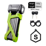 ETOOK Bicycle Lock Heavt Duty Anti-Theft Folding Mountain Bike Lock Alloy Steel Anti-Hydraulic Shear Scooter Motorcycle Lock