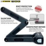 ETOOK Bicycle Lock Heavt Duty Anti-Theft Folding Mountain Bike Lock Alloy Steel Anti-Hydraulic Shear Scooter Motorcycle Lock