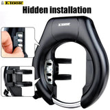 ETOOK Steel Pipe Lock Portable Hardware Road Bike Lock High Safety and Durable Mountain Bike Lock Closed Bicycle Lock