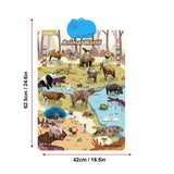 Educational Toys Alphabet Poster Interactive Educational Poster Toy Chart Kindergarten Learning Poster Interactive Chart For 3-4