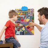 Educational Toys Alphabet Poster Interactive Educational Poster Toy Chart Kindergarten Learning Poster Interactive Chart For 3-4