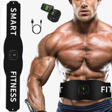 Electric Abdominal EMS Muscle Stimulator Body Slimming Belt Belly Fat Burning Machine Muscles Trainer Abs Bodybuilding Device