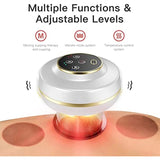 Electric Cupping Set Heat Vibrate Cupping Therapy 3 in 1 Cellulite Rechargeable Smart Vacuum Cupping Therapy Massager Machine