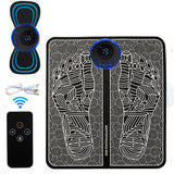 Electric EMS Foot Massager Pad Feet Massage Mat Muscle Stimulation Relief Pain Relax Pulse Therapy Improve Blood Circulation