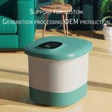 Electric Foot Bath Massager Automatic Massage Machine Foot Roller Massage Infrared Heat Bubbles Heated Therapy for Stress Relief
