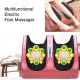 Electric Foot Leg Massager Shiatsu Therapy Infrared Heating Calf Leg Kneading Roller Relax Deep Muscles Pain Relief Foot