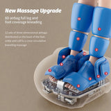 Electric Foot Massage Machine Kneading Roller 8D Airbag Infrared Heating Shiatsu Multifunctional Foot Calf Massager Health Care