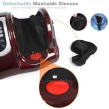 Electric Foot Massager Shiatsu Heating Physiotherapy Deep Kneading Roller Vibrator Health Reflexology Calf Leg Pain Relief Relax