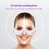 Electric Hot Compress Eye Massager Anti-Ageing Wrinkle Dark Circle Removal Skin Rejuvenation Micro Current Beauty Care Device