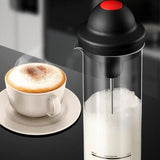 Electric Milk Frother Mixing Frother Maker For Home Foam Making Tool With Three-Layer Stirring Head For Cappuccino Milkshake