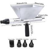 Electric Mortar Grout Machine Caulking Tool Cement Grout Mortar Applicator Cement Grout Alloy With 4 Nozzles Portable For Bricks