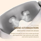 Electric Nano Steam Eye Massager Smart Airbag Vibration Hot Compress Relieve Eye Fatigue Dark Circles Bluetooth Eye Care Device