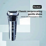 Electric Razor Waterproof Foil Shaver Wet and Dry Shave Grooming Beard Trimmer for Men
