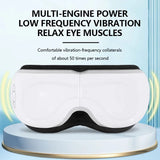 Electric Smart Eye Massager Foldable Music Vibration Heating Massager Tired Eyes Dark Circles Remove Eye Care Massage Relaxation