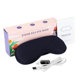Electric Steam Eye Mask 3D Hot Compress Vibration Massage Smart Timing Eye Massager Sleep Aids Shading Blindfold Relieve Fatigue