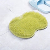 Exfoliating Shower Massage Scraper Bathroom Non-slip Bath Mat Back Massage Brush Silicone Foot Wash Body Cleaning Bathing Tool