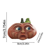Expressive Pumpkins Halloween Pumpkin Figurines Resin Decoration Expressive 3D Pumpkin Resin Decor For Halloween Thanksgiving