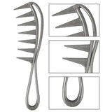 Extra Wide Tooth Comb Wide Tooth Comb Detangler Shark Teeth Hairstyle Tool For Women & Men Curly Wavy Thick Hair Wigs